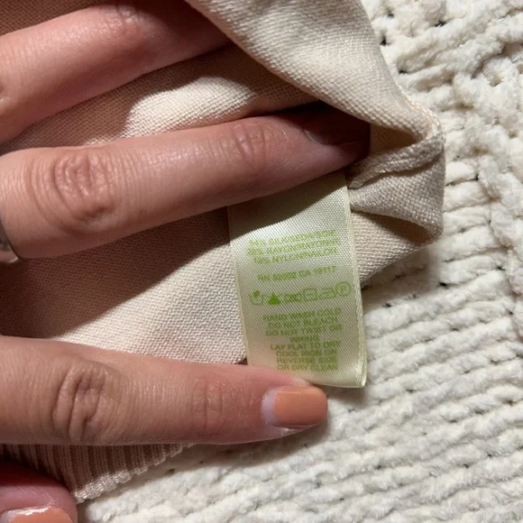 Sigrid Olsen Cream and Black Trim Beaded Cardigan and Tank Set - Picture 5 of 10